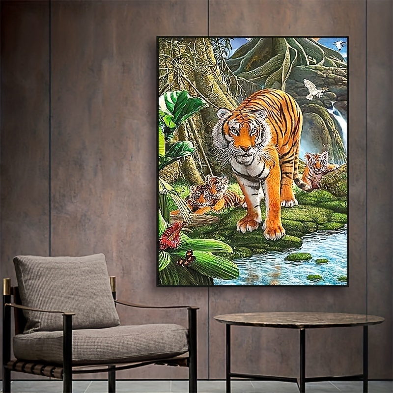 Tiger Kids Painting - Free Returns Within 90 Days - Temu United Kingdom