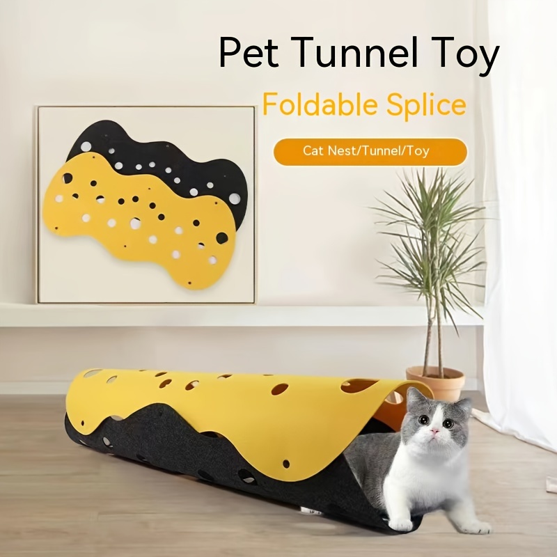 Cat Tunnels for Indoor Cats,Cat Tunnel Mat DIY Cat Play mat for Kitten –  Nekoby