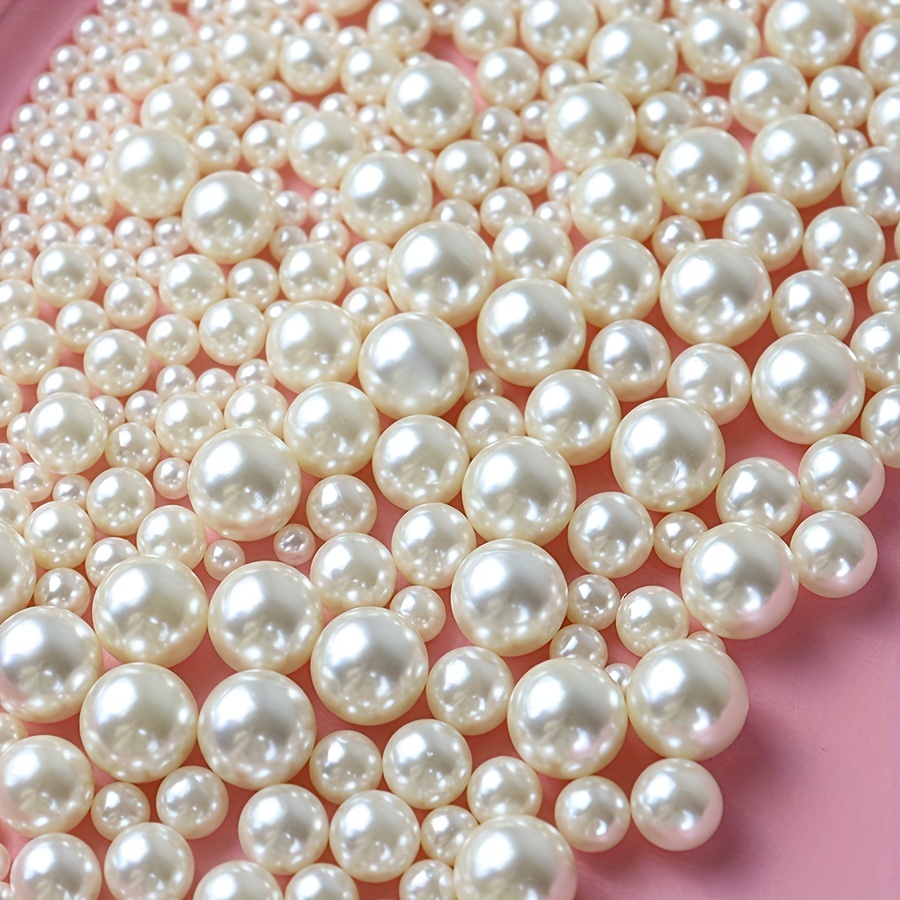 4mm Faux Pearl String Beads Wedding Decor, Jewelry Making, Crafting 12 yard  Lot
