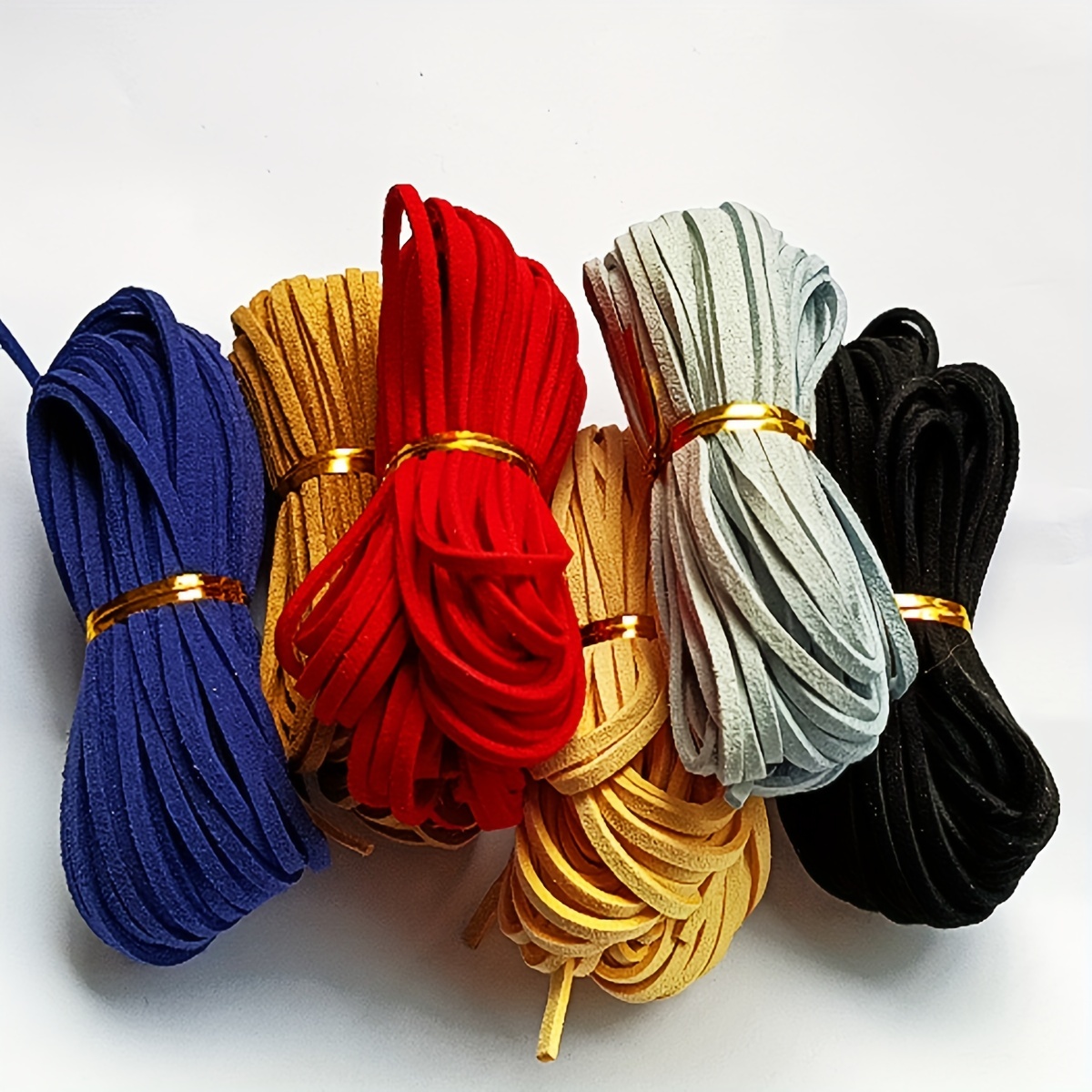 1set 1.5MM Genuine Leather Cord, 5 Meters/Roll Round Leather Cord With 50  Pcs Jump Rings, Lobster Clasps And Clamp Ends, Necklace Cord String For DIY