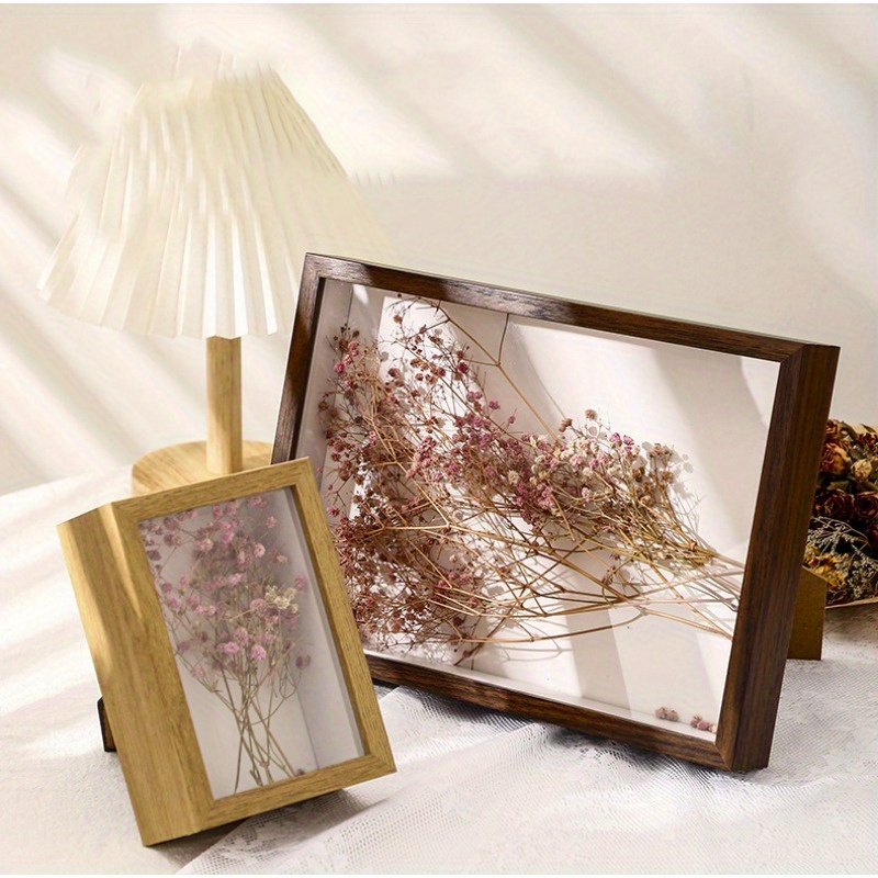 1pc Black Transparent Flower Frame DIY Dried Flower Frame Home Decoration  Ornaments Festival Flower Gift Box (excluding Flowers) Halloween  Thanksgiving Christmas Gift