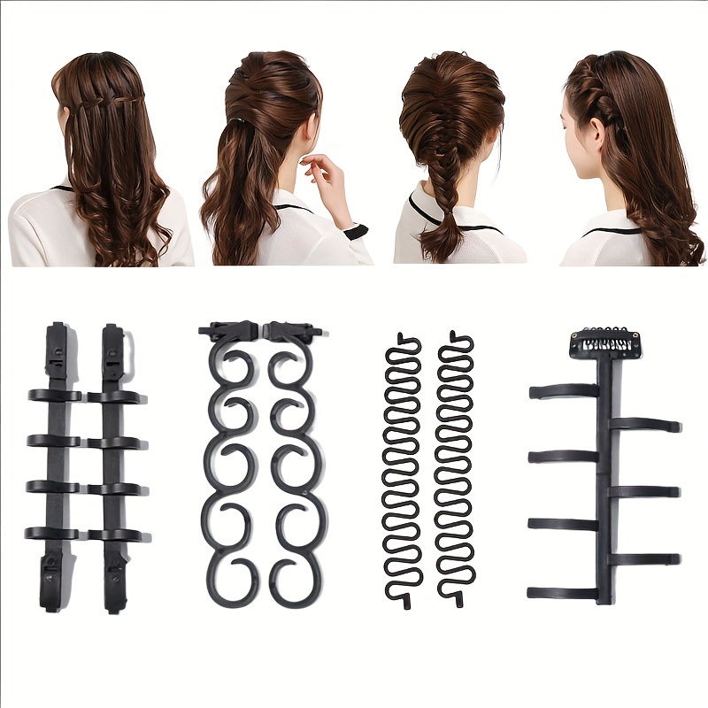 12PCS automatic hair beader tool Hair Topsy Tail Hair Braiding