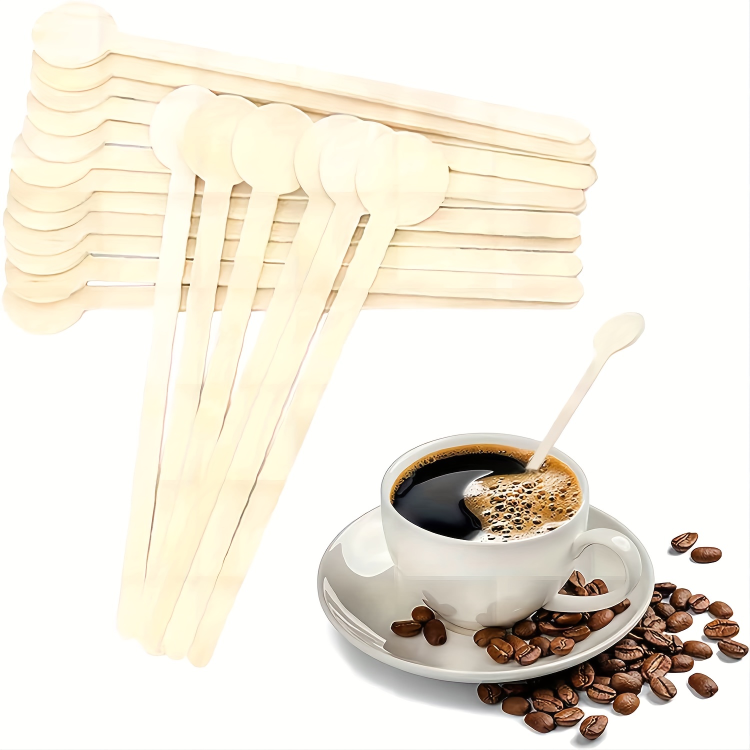 500 Pcs 5 Inch Coffee Stirrer Holder Black Coffee Stir Sticks Holder Stir  Sticks for Coffee Bar Coffee Stirrers Reusable for Mixing Coffee Milk