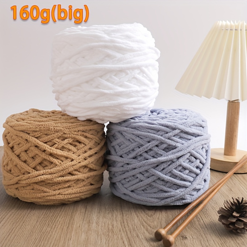 1 Roll Coral Fleece Yarn Ball, Suitable For Home Diy Knitting Of Scarf,  Sweater And Other Handmade Items