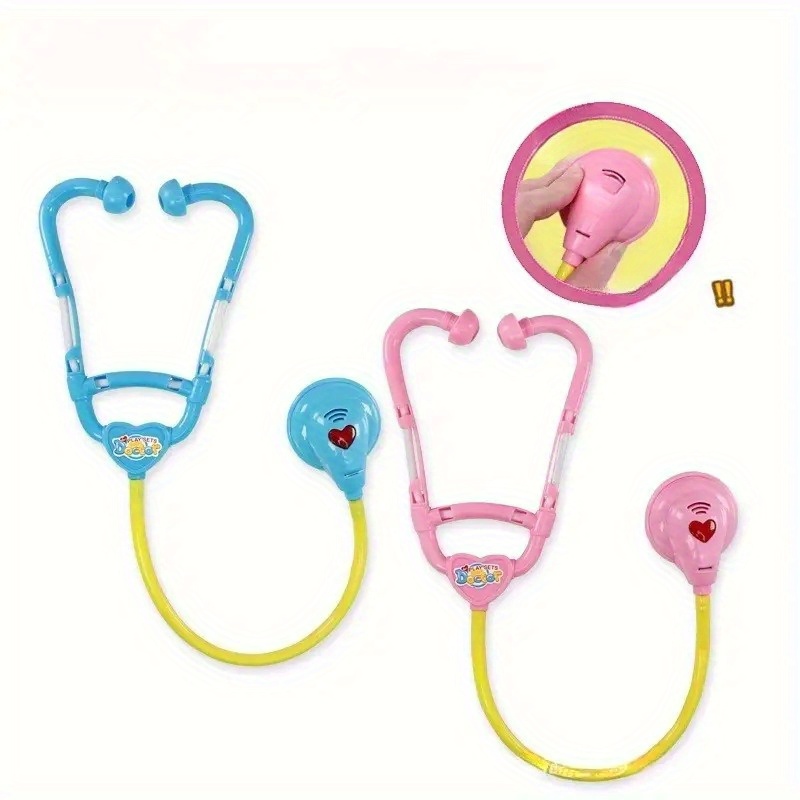 Pink Doctor's Stethoscope Toy - Doctor Or Nurse Pretend Play Costume  Accessories and Prop Toys for Kids - 1 Piece