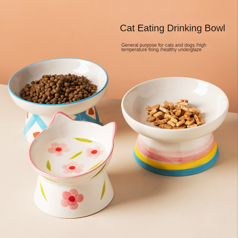 Transparent Double Cat Bowl With Vertical Design For Easy - Temu