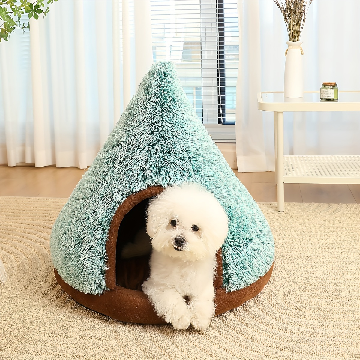 Casa para perros de interior cálido de invierno, aislante, desmontable,  lavable, para perros y gatos pequeños y medianos