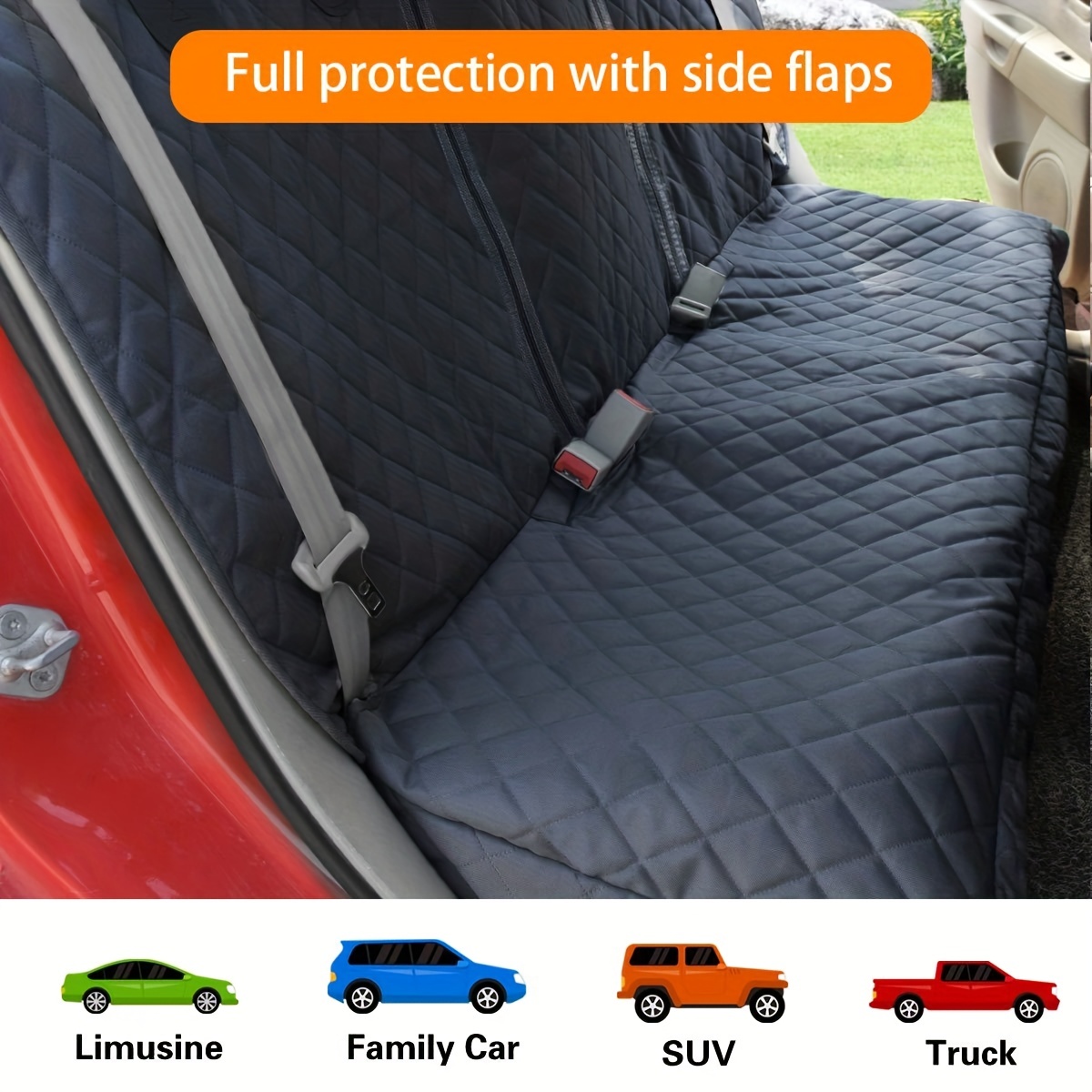 Tomeusey Feather Waterproof Seat Cover Car Accessories for Vehicle Trucks  Van SUV,Easy to Install Car Seat Cover