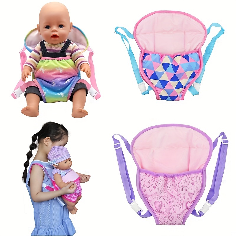 14 Piece Baby Doll Clothes Accessories Feeding Set with Handbag for 14-18  inch Doll Including Clothes, Feeding Bottles, Drinking Cups, Pacifiers