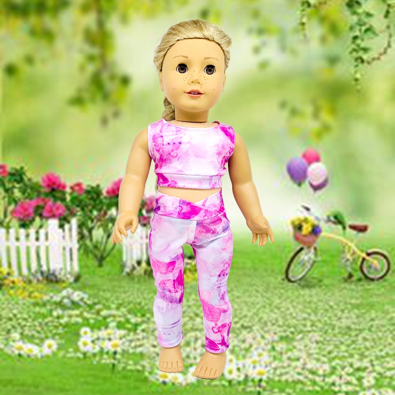 Doll Clothes Blue Summer Suit For American Girl Dolls 18 Inch 45cm  Accessories