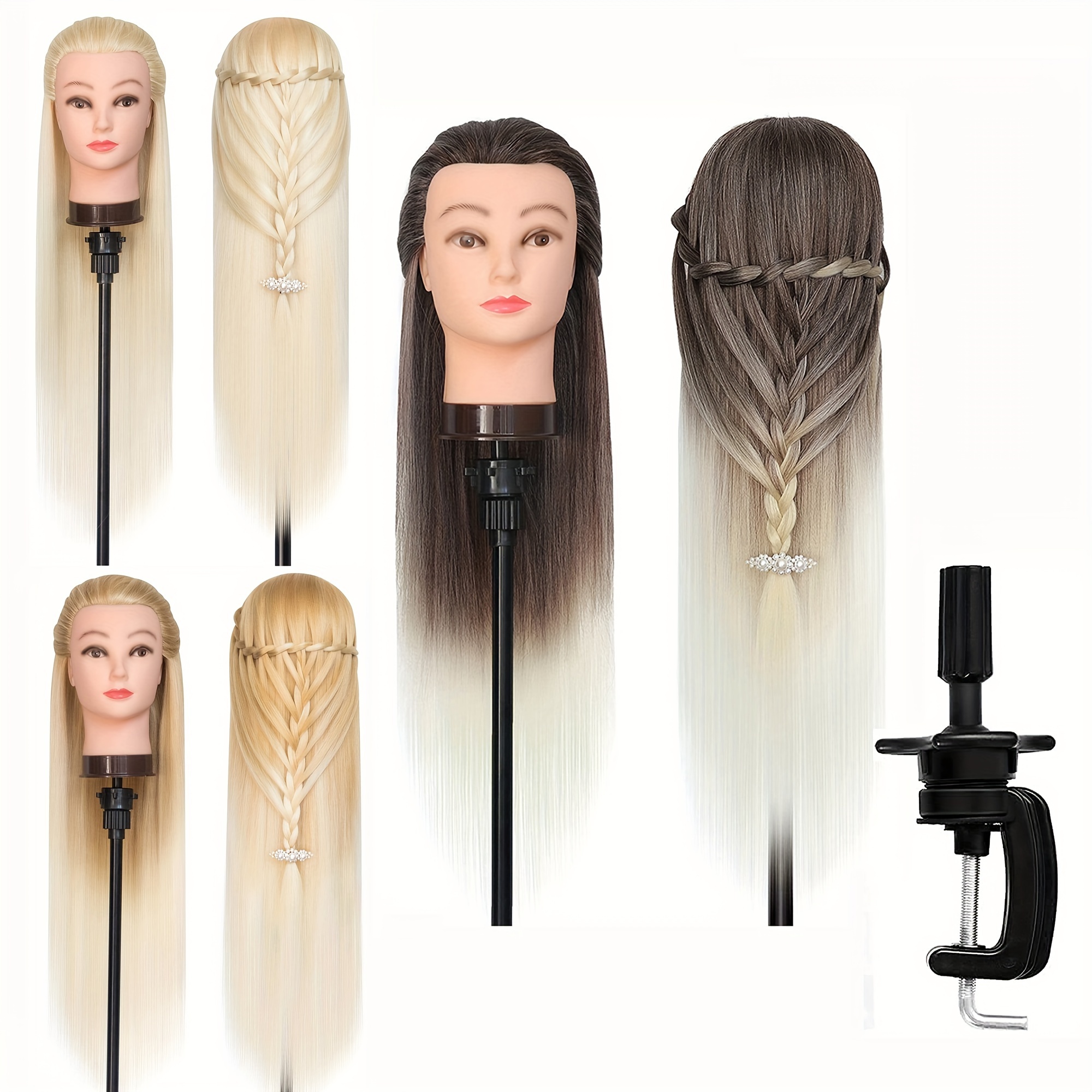 Female Mannequin Head Hair Styling Training Manikin Cosmetology