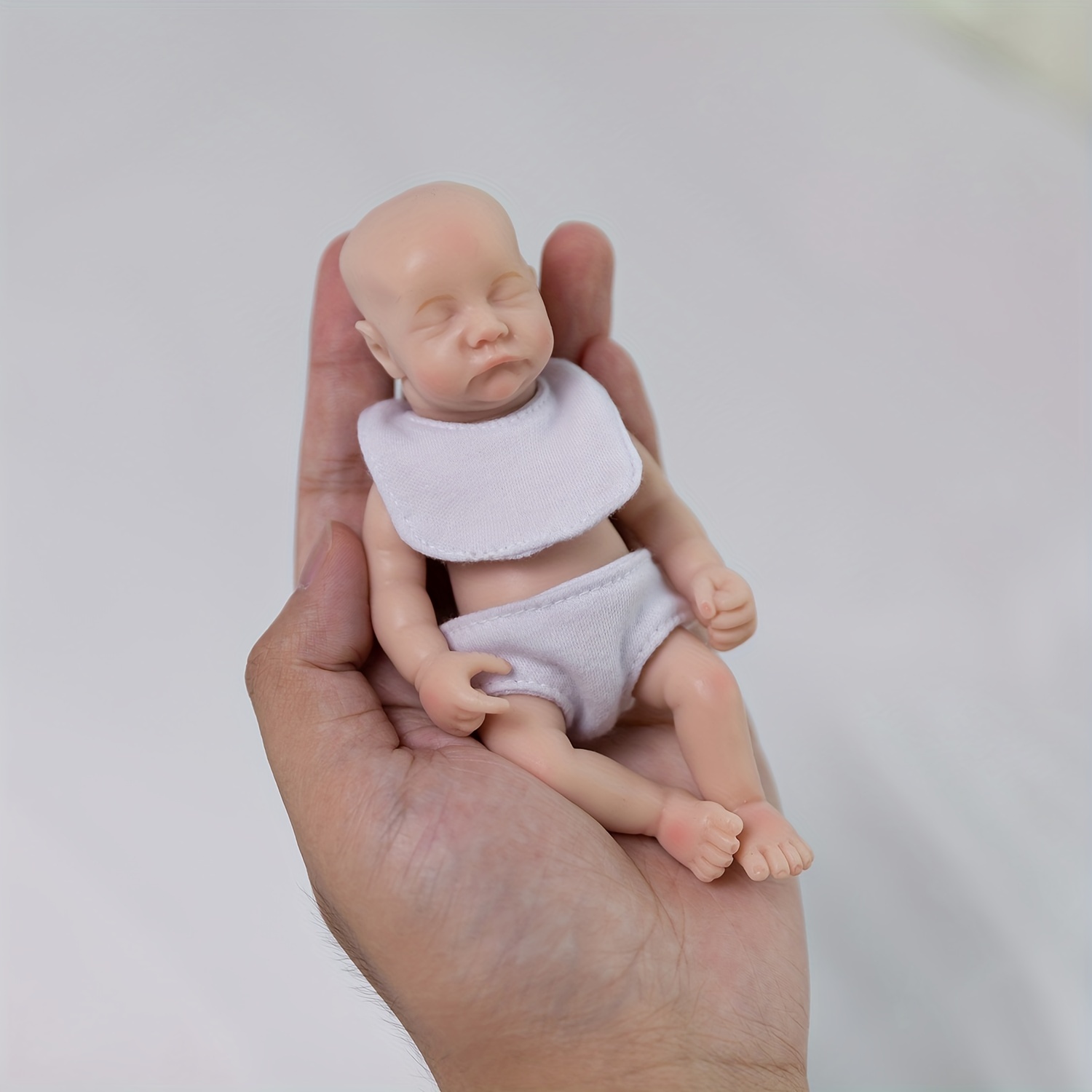 12.6inch Whole Body Soft Solid Silicone Bebe Reborn Girl With Genesis Oil  Painted Handmade Can Bath And Shower Lifelike Realistic Newborn Baby Girl Fo