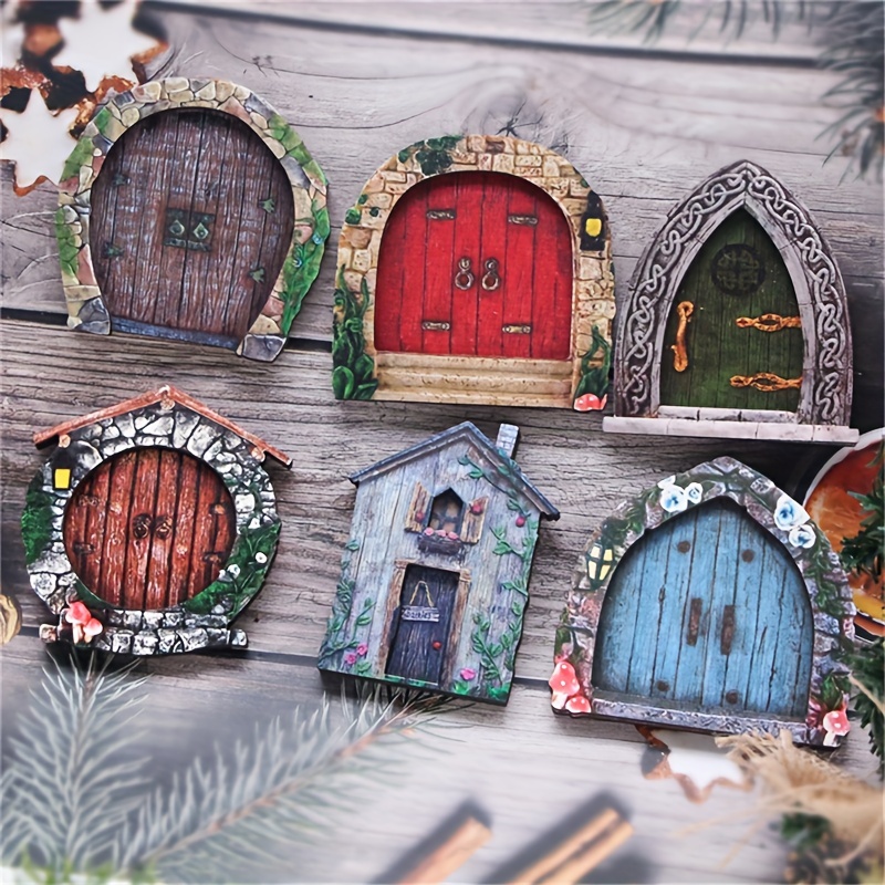  Fairy Doors for Trees Outdoor, Miniature Garden