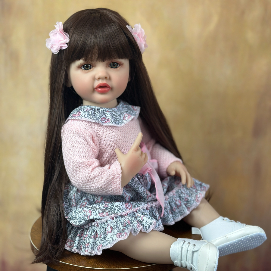 32 FINISHED Reborn Baby Doll Toddler Girl Already Assembled Realistic Toys  Gift