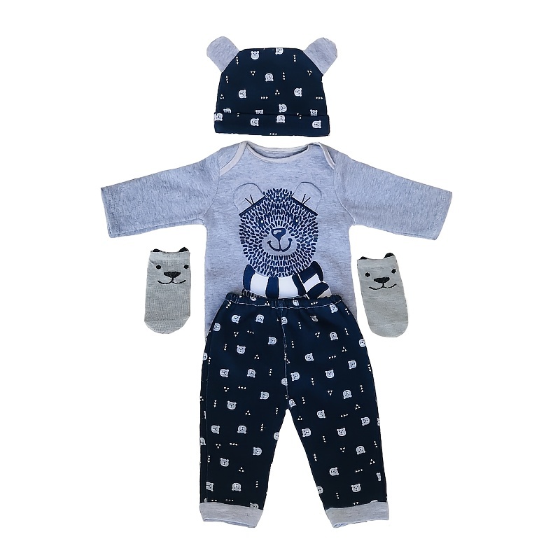 Baby Doll Clothes Sets Fit For 45 55CM 17.72 21.65inch Newborn Baby Dolls Handmade Fashion Styles Outfits Accesorios