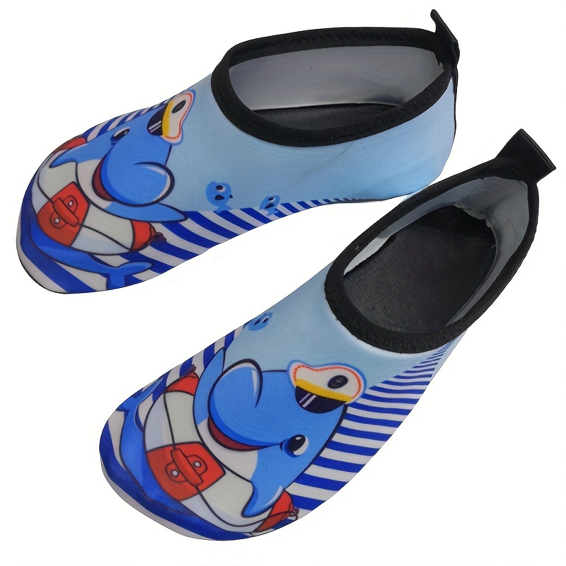 Zapatos de natación de playa al aire libre rápidos para niños Buceo  Calcetines de agua Animal Dry Cartoon Kids Socks Zapatos de niños talla 8  (azul