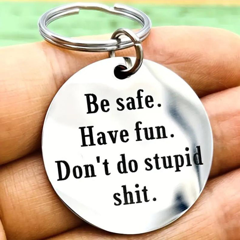 Don’t do stupid shit, love Mom, Funny Keychain, Personalized, Graduation  Gift, Back to school Gift, Gift for, Grad, New Driver, Teen