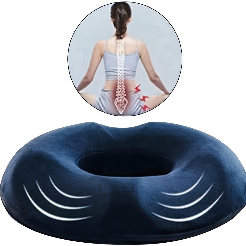 Inflatable Donut Seat Cushion for Long Sitting Leakproof Inflatable Donut  Pillow Adjustable Lightweight Chair Bone pain postpart