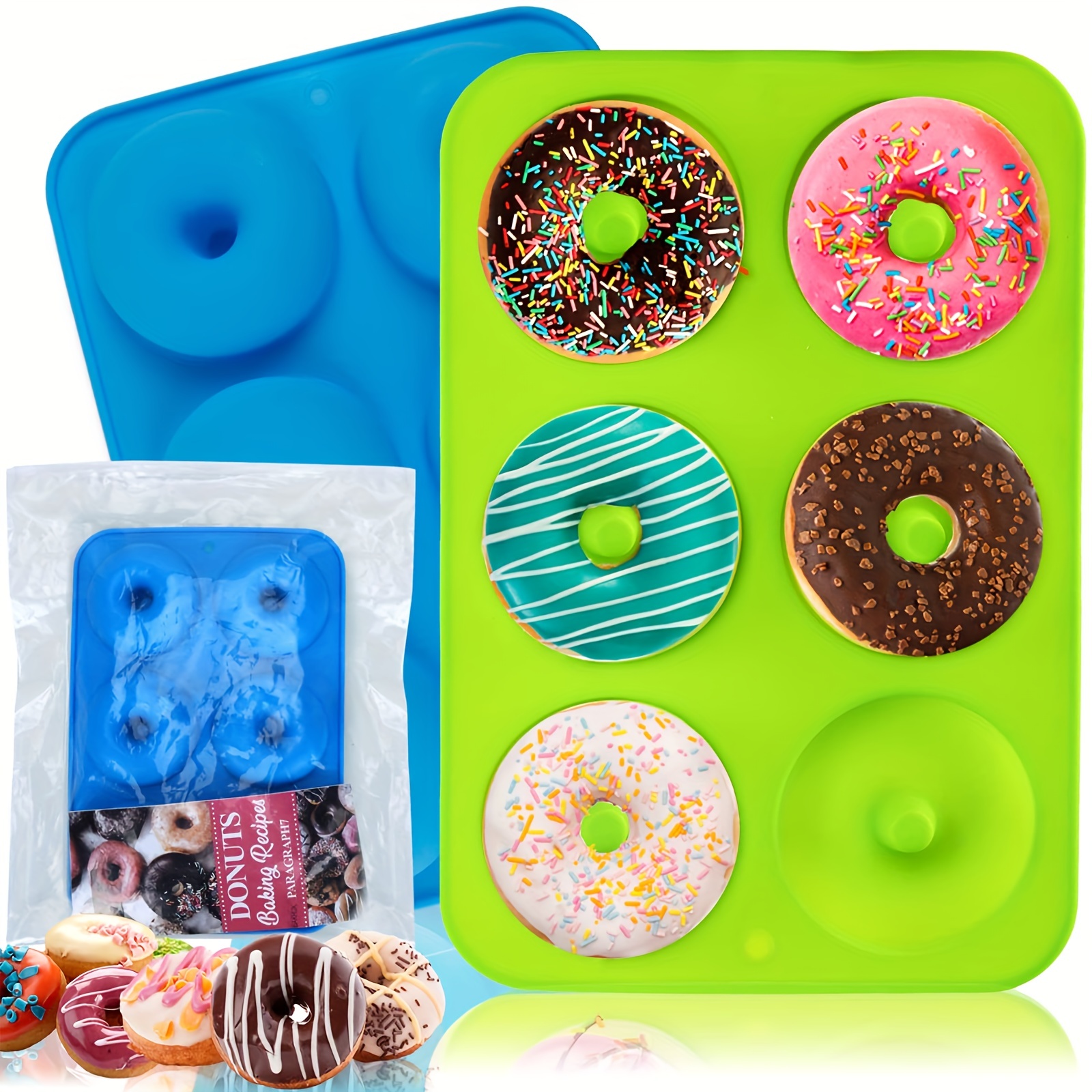 Non stick Silicone Consecutive Round Doughnut Molds For - Temu