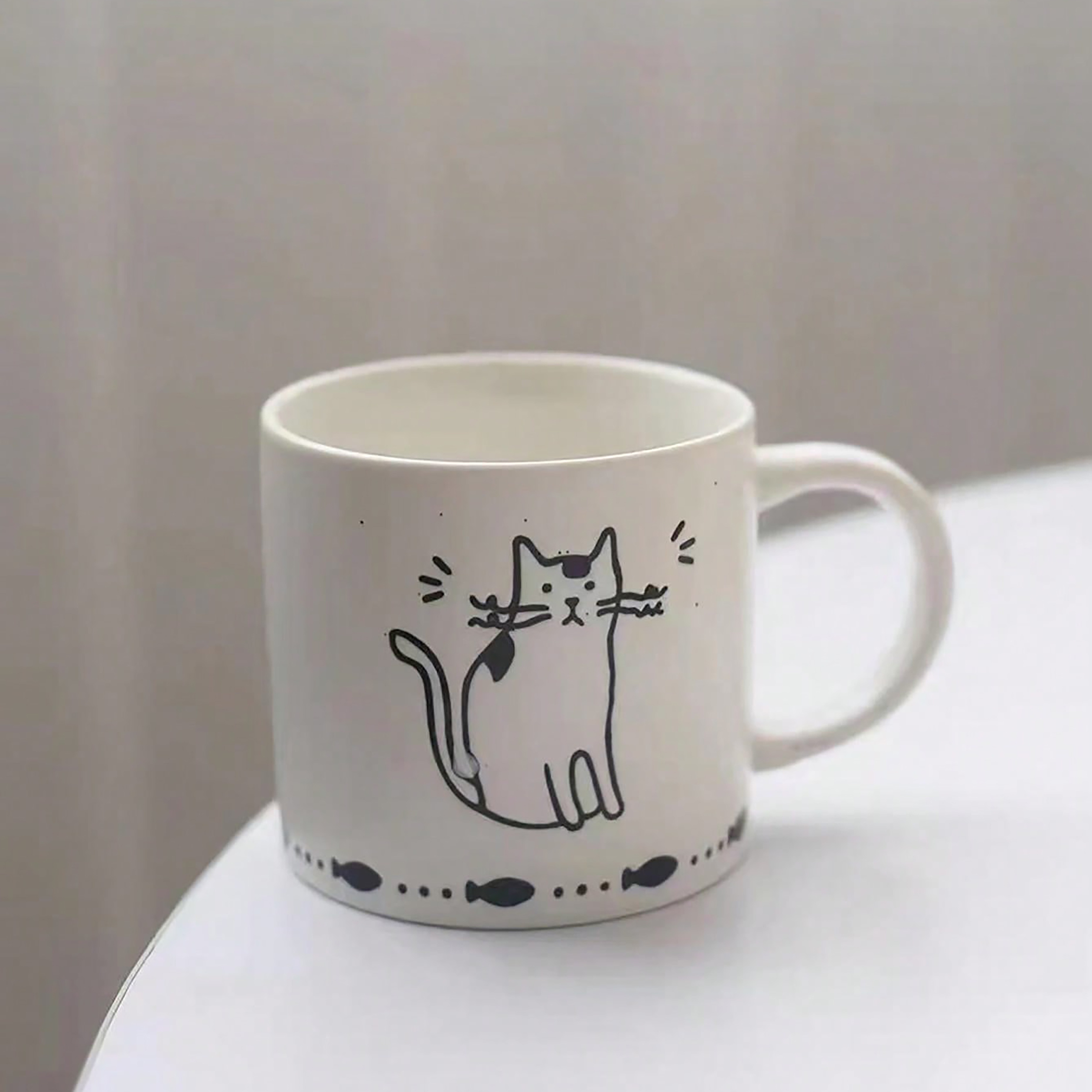 Linda taza de café de gato con tapa, regalo para amantes de los gatos, taza  de cerámica única, tazas de té de porcelana para niñas y mujeres, 460ml