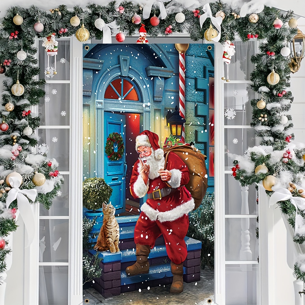 Christmas Decor Clearance Christmas Door Cover Decoration Christmas Door  Cover Door Hanging Party Decoration Door Cover Tapestry Christmas Gifts