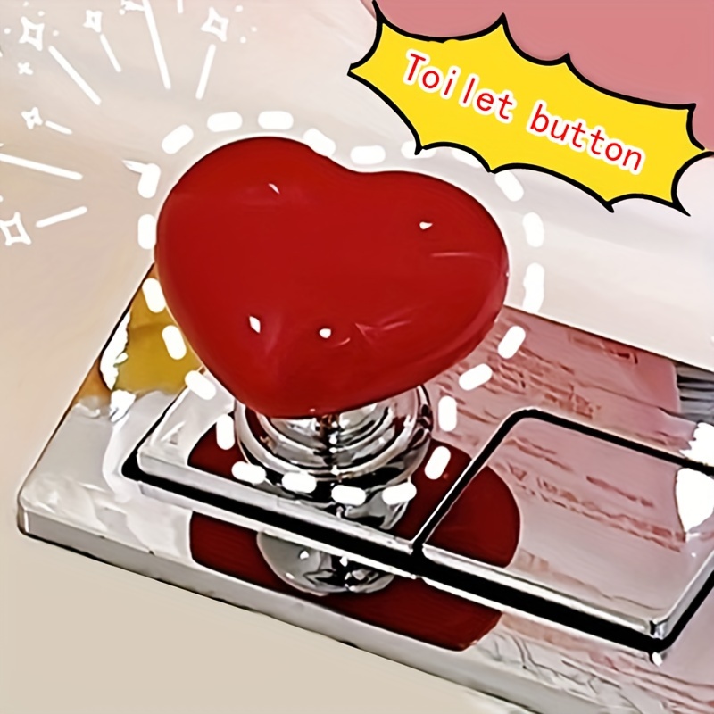 Toilet Tank Button Pusher Universal Toilet Push Heart Shaped Toilet Button  Protection Nail Assist Device Replacement For Drawers - AliExpress
