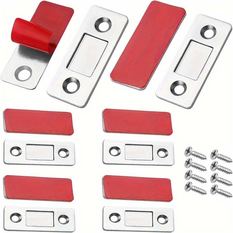 10 Pcs Magnet Buckle Cabinet Imanes Para Puertas De Gabinetes Stainless  Steel Magnetic Door Catch Magnets Hardware Latches for Doors 