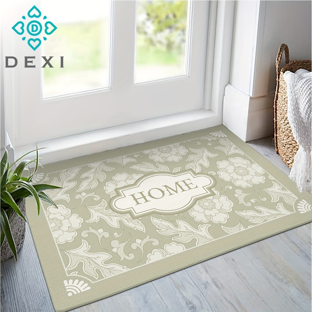 Waterproof And Dirt-resistant Indoor Door Mat For Home Entrance - Black And  White Non-slip Rug For Entryway And Welcome Entry - Perfect For Small Doors  And Entrances - Temu Germany