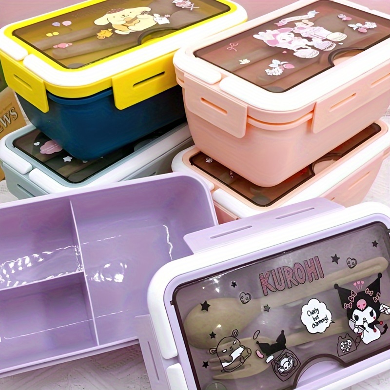 400ML Bento Box Kawaii Sanrio HelloKittys Cartoon Cute Packing Box Home  Snacks Meal Dessert Preservation Box Lunch Box - AliExpress