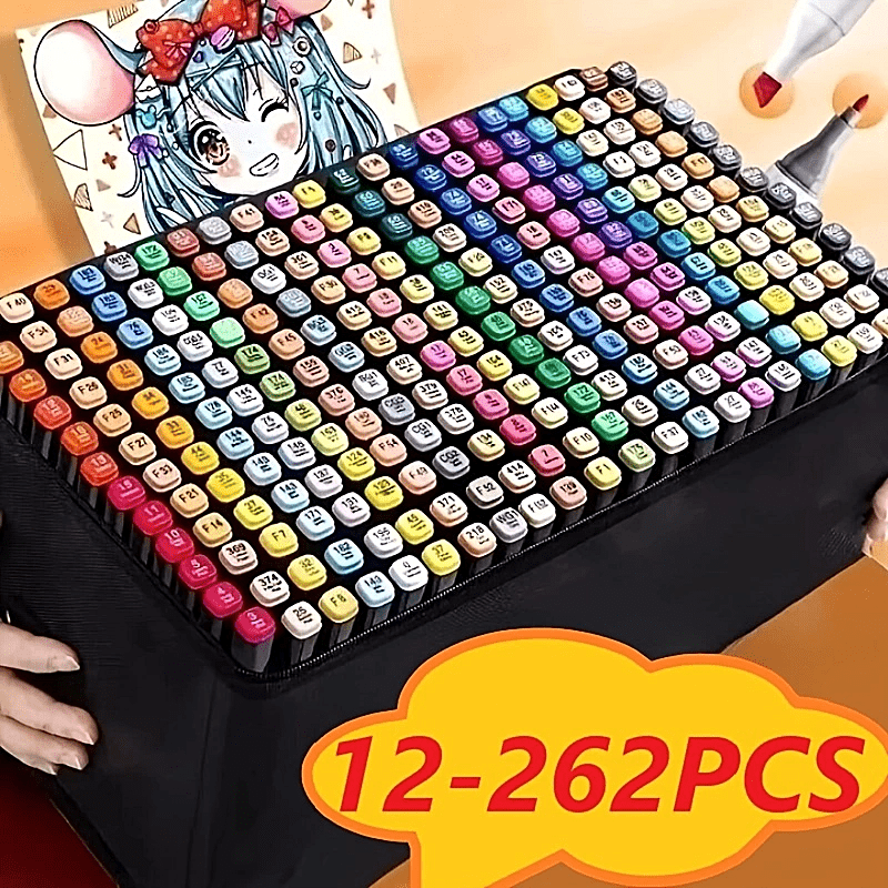  Ohuhuhu, 120 colores de marcadores artísticos, cepillo
