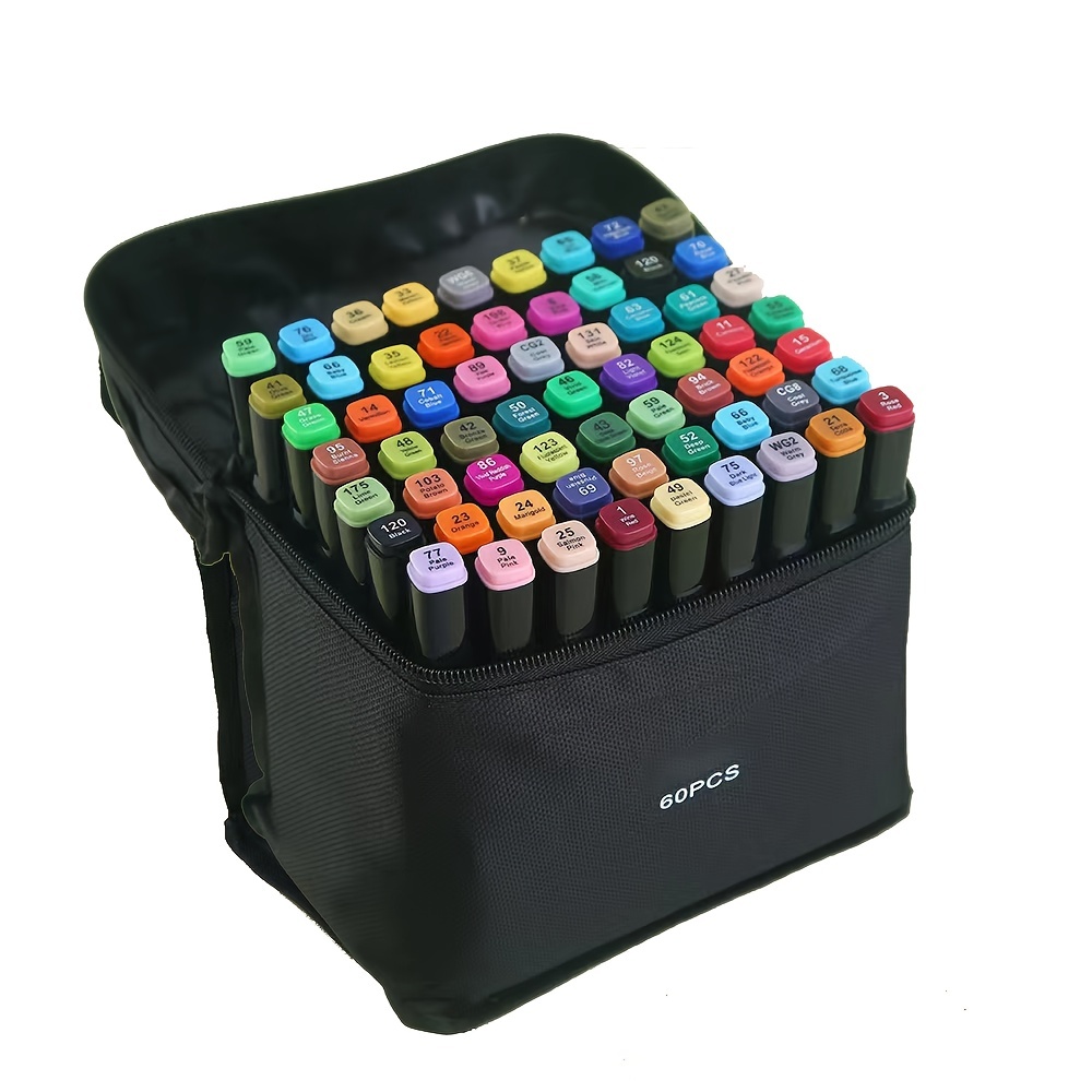 48 Color Alcohol Marker Pens Bright Permanent For Coloring - Temu