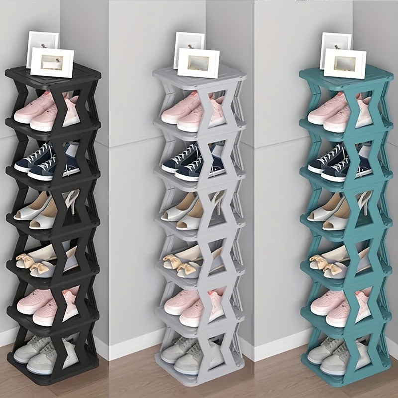 Vertical Shoes Rack Free Standing Shoe Shelf Foldable Racks For