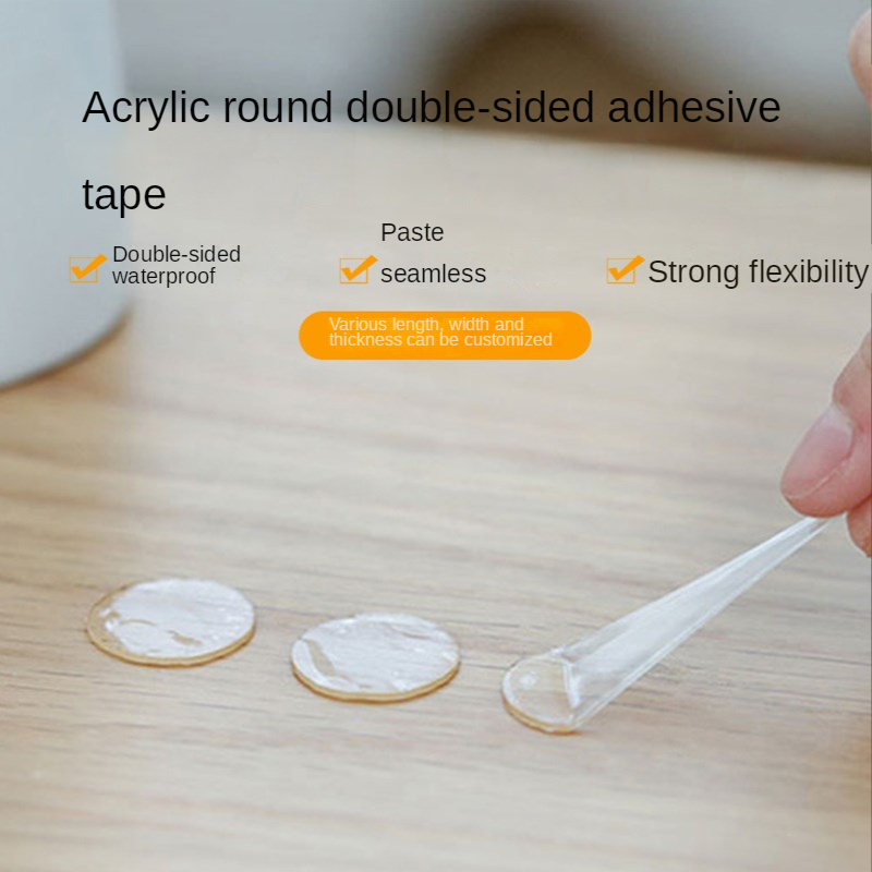200pcs Double-sided Adhesive Tape Dots Clear 10mm/0.5” Round Stickers  Acrylic No Trace Transparent Adhesive Detachable Putty Tape Glue Tape For  Hangin