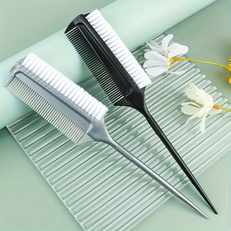 Hair Dyeing Comb 3-way Sectioning Highlight Comb Professional Weave Weaving  Comb Hair Dye Styling Tool For Salon Use