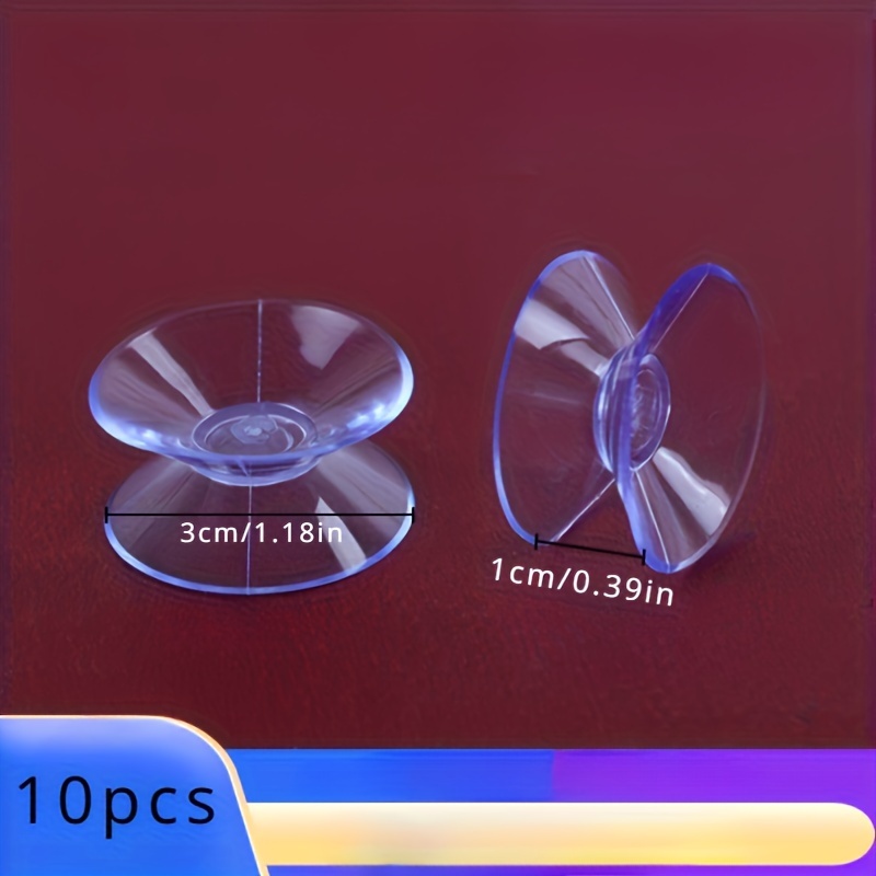 Faderr Lot de 50 ventouses de 30 mm, petites ventouses en plastique  transparent, tête de champignon, ventouses pour fenêtres, cuisine, salle de  bain, accessoires transparents : : Cuisine et Maison