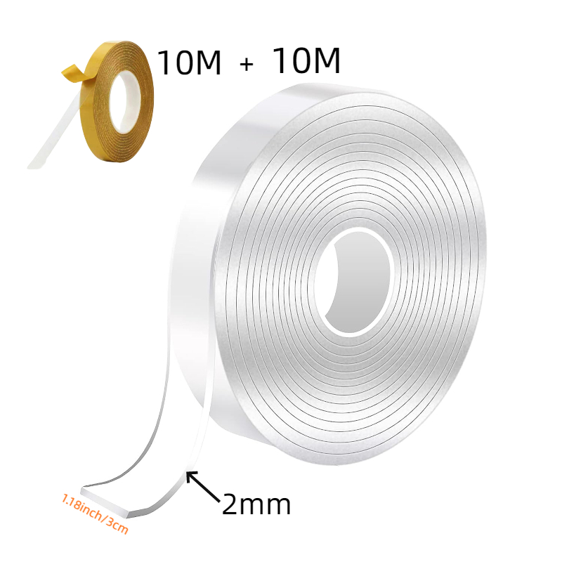 Double Sided Tape Heavy Duty Mounting Tape 2 In * 33 Ft Two Sided Thin Self