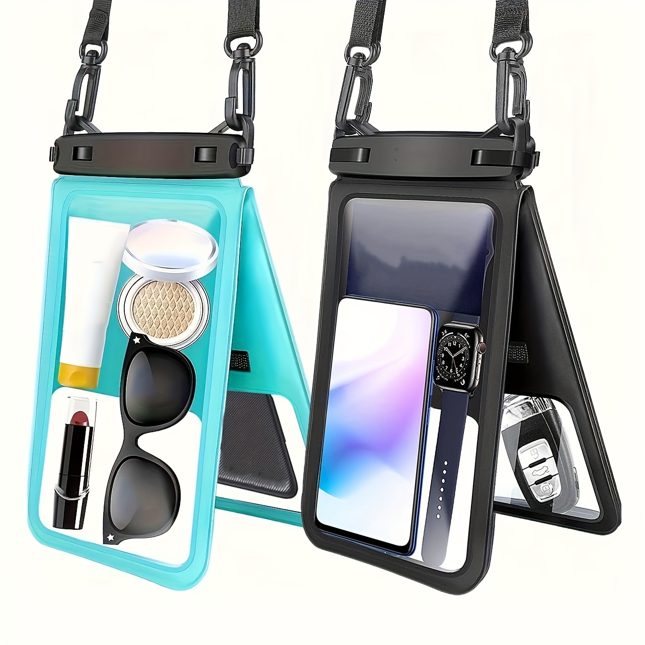  Case-Mate Bolsa para teléfono de playa – IP68 impermeable bolsa  seca 2L – Bolsa impermeable enrollable para piscina con funda para teléfono  – Accesorios de navegación y kayak – Esenciales para