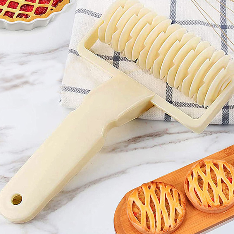 New Dough Bread Cookies Pie Cake Lattice Pastry Cutter Roller Kitchen Tool  Craft