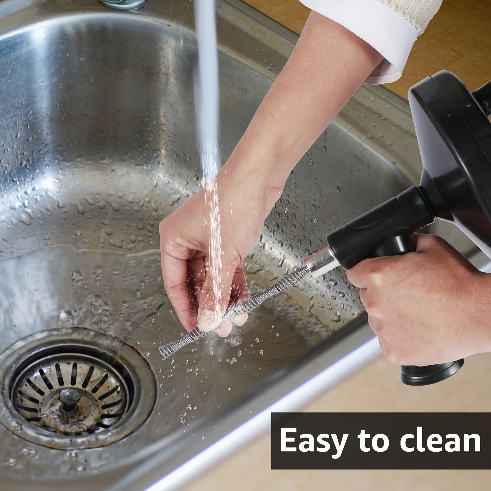 Agarrador de objetos, limpiador de drenaje, para quitar cabello de la  cocina, baño, fregadero, tina y ducha