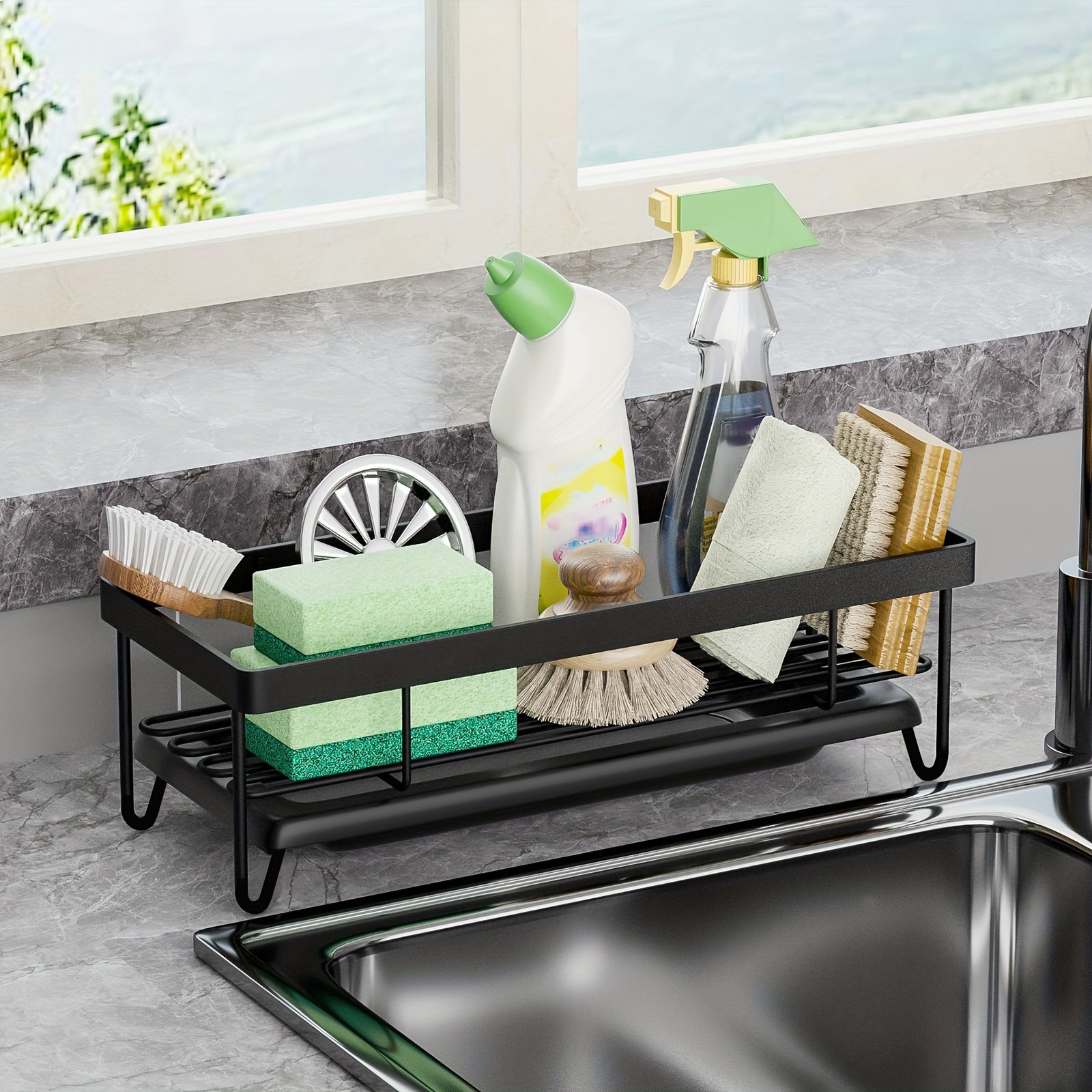 Maximize Kitchen Storage Space Adjustable Sink Organizer - Temu