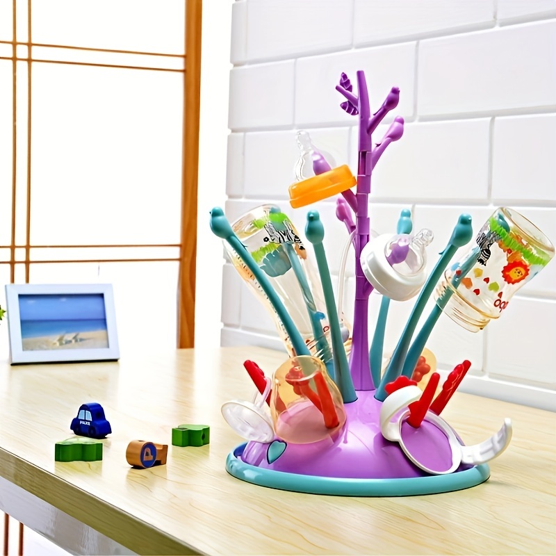 Removable Tree Shape Rack for Baby Bottle Drying Rack Feeding Cup