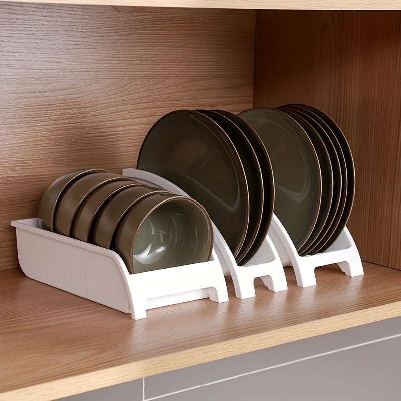 shikaman Soporte para tapa de olla, soporte para platos y platos para  organización de gabinetes de cocina