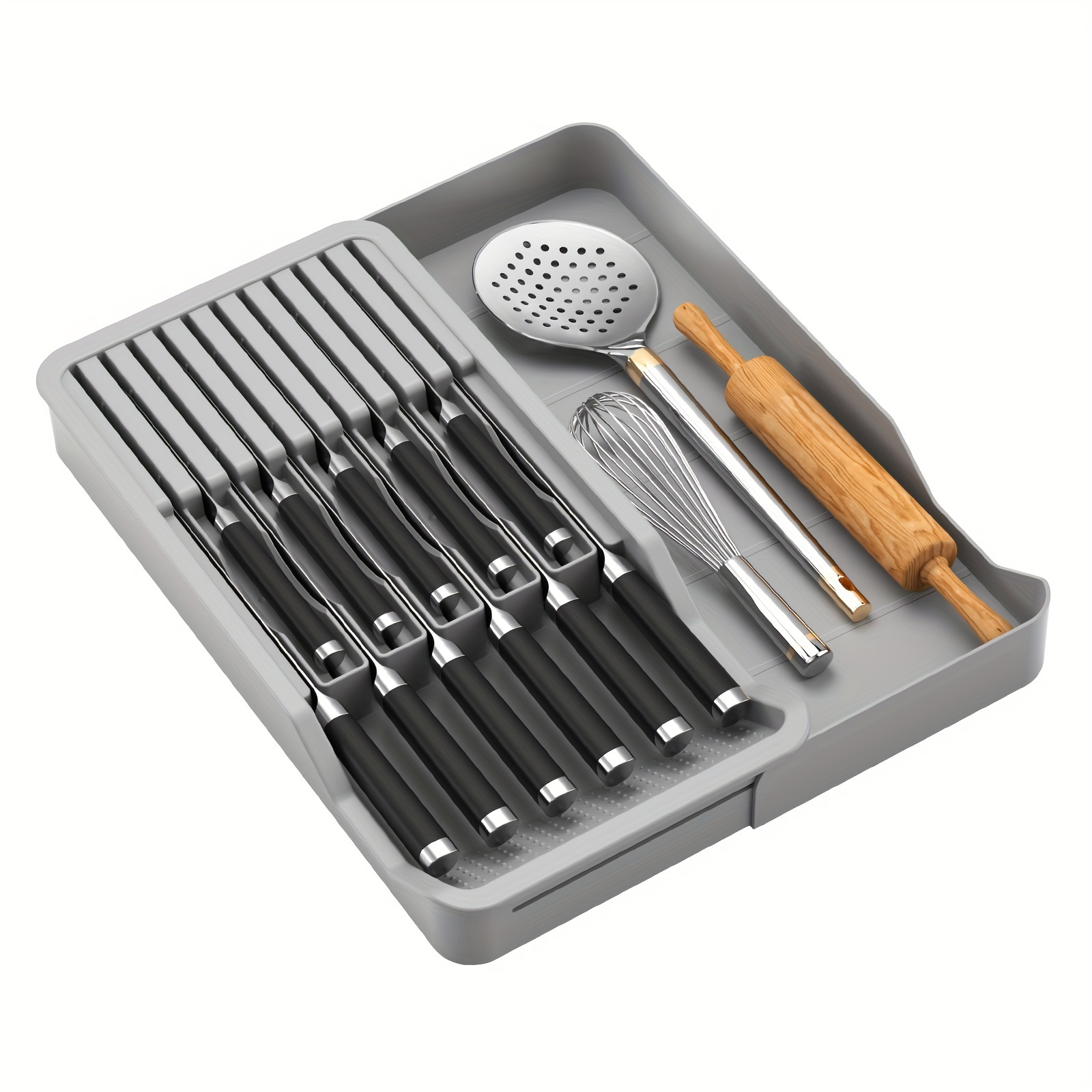 Kitchen Drawer Knife And Fork Storage Box Multifunctional - Temu