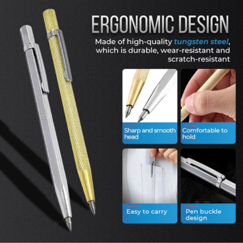  Foranyo Metal Scriber - Tungsten Carbide Scriber Metal Scribe  Tool Carbide Scribe Tool Etching Pen for Metal Sheet/Glass/Ceramics : Tools  & Home Improvement