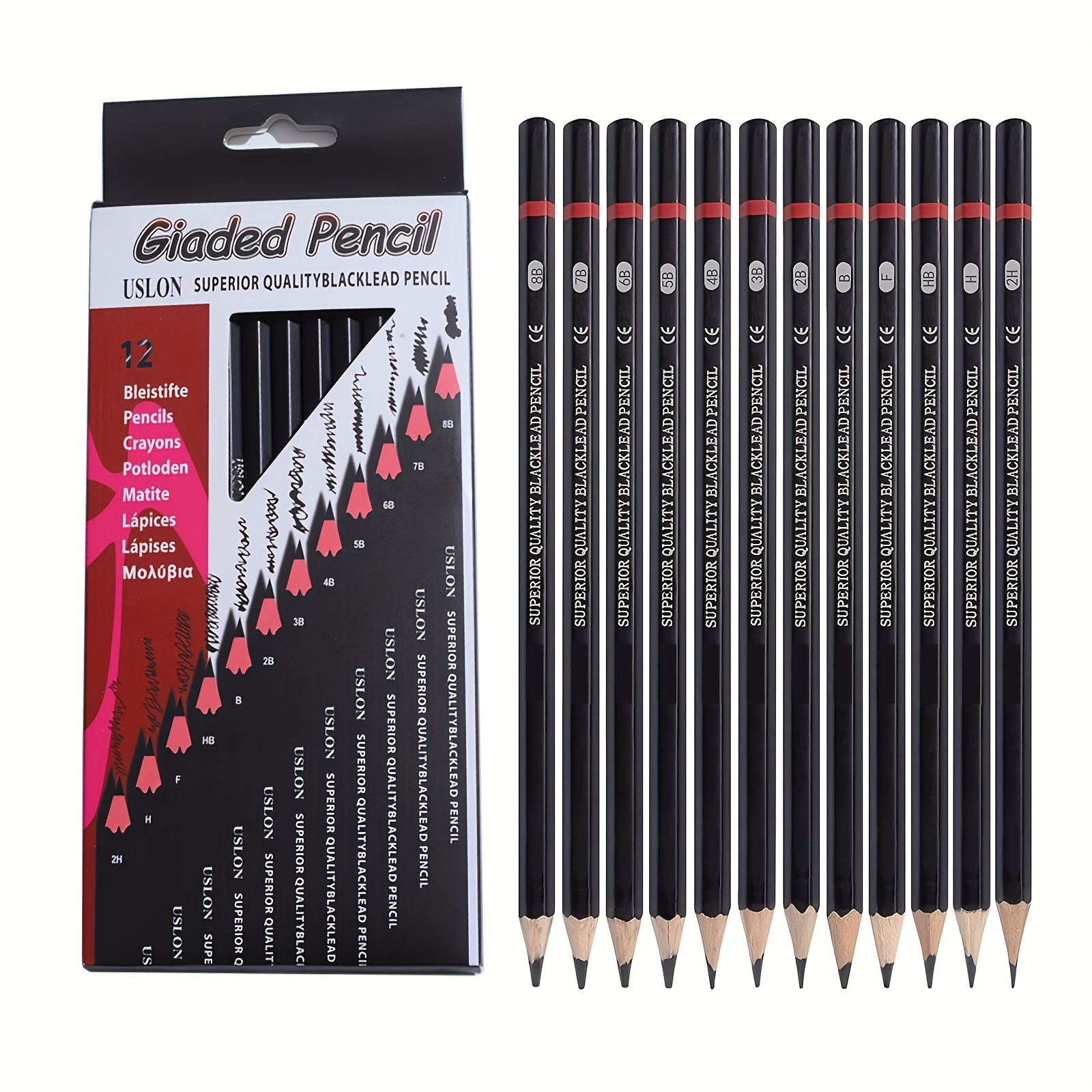 Wooden Artline Sketch Pencil Set Of 6 MRP 70, Size: HB/2B/4B/8B