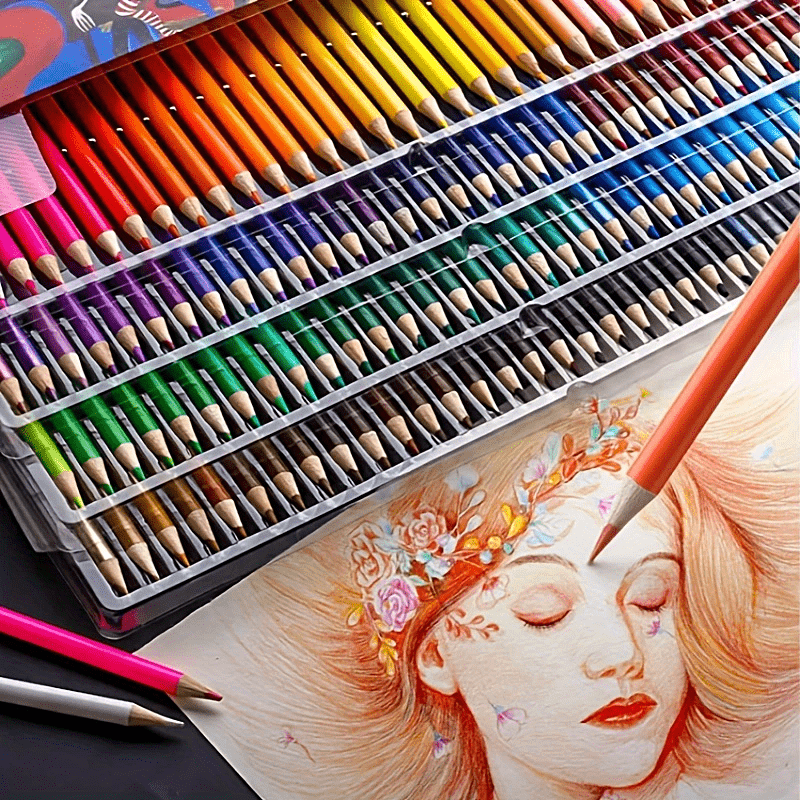 Multicolour 180/210 Colors Professional Watercolor Pencils Set