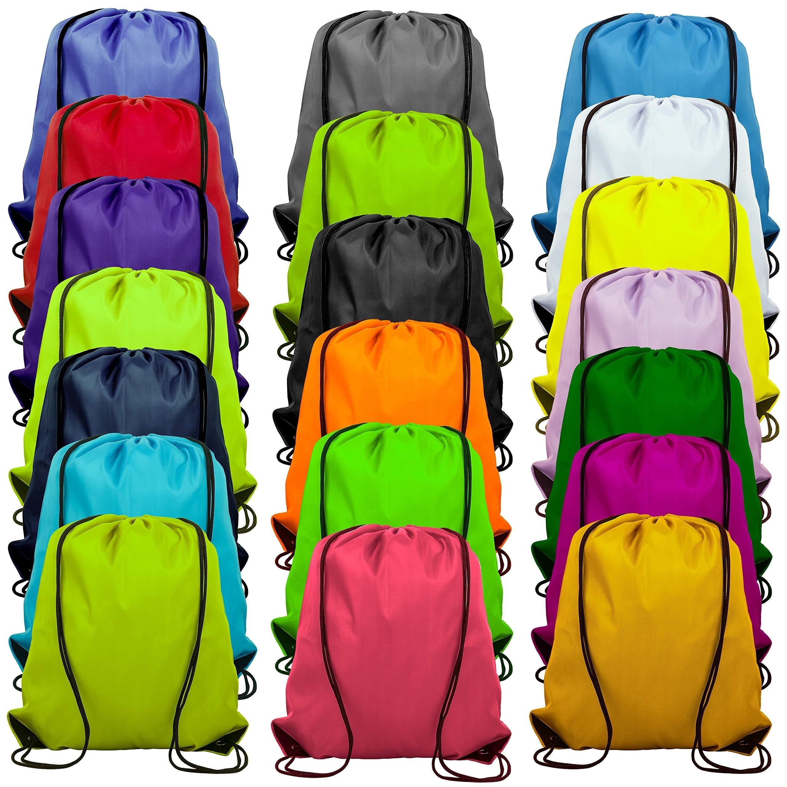 Nylon drawstring clearance backpack