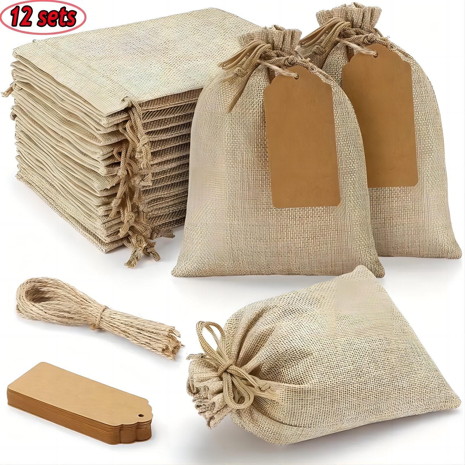 Hangover Kit Burlap Bags With Drawstring Emergency Survival - Temu