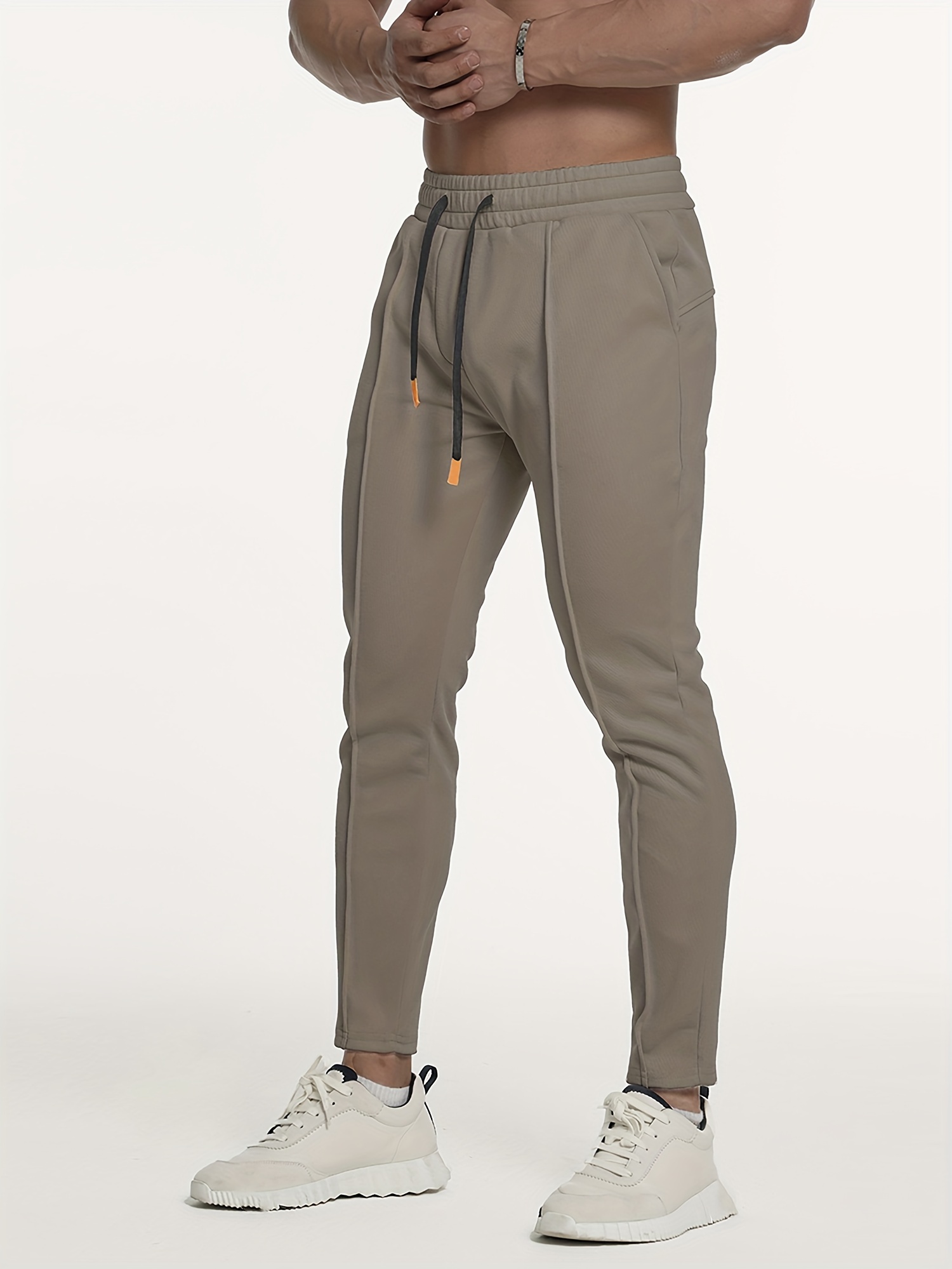 Solid Faux Fur Pants Versatile Elastic Waist Straight Leg - Temu United  Kingdom