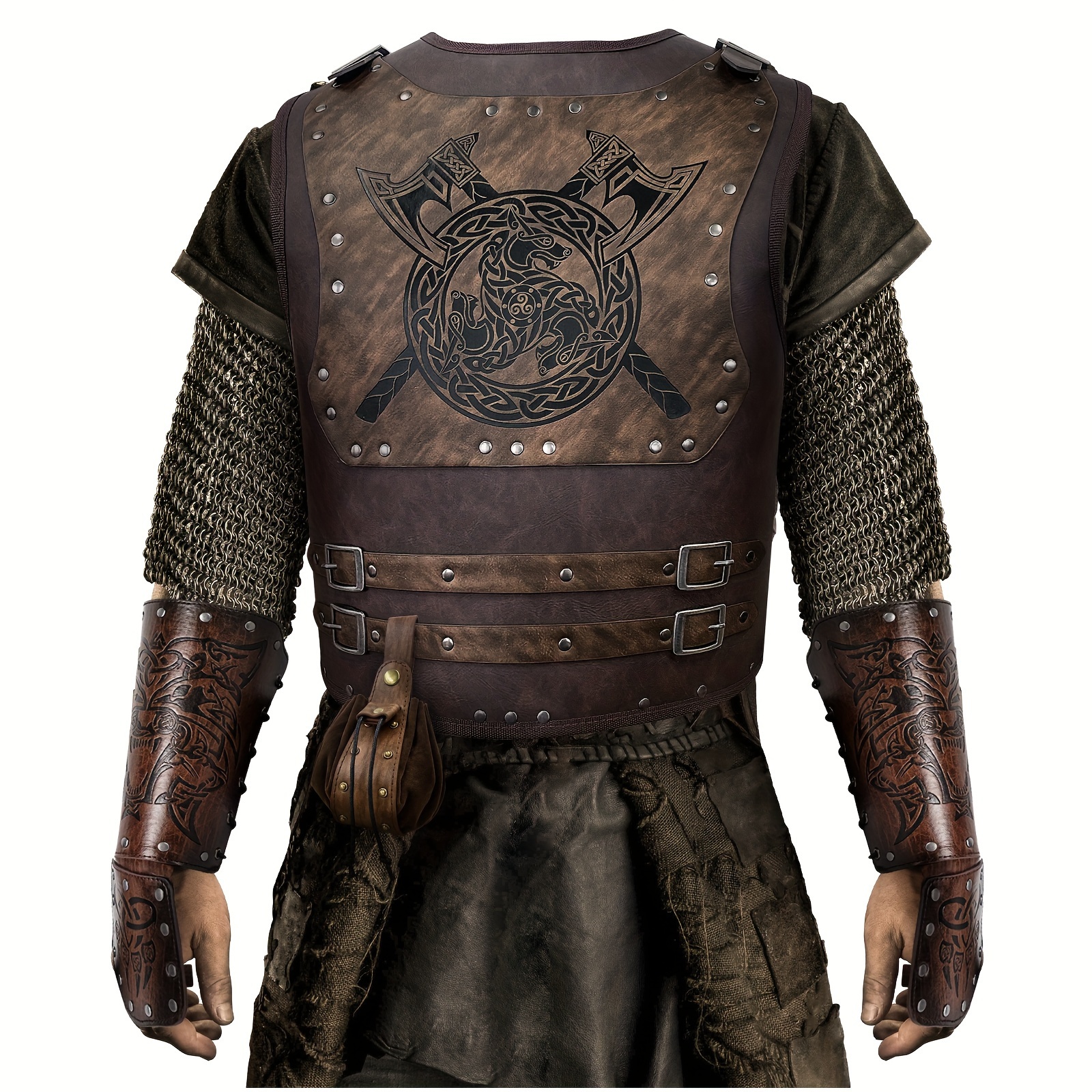 Chainmail Shirt W/ Full Sleeves Warrior's Costume - Wearable Costume Armor